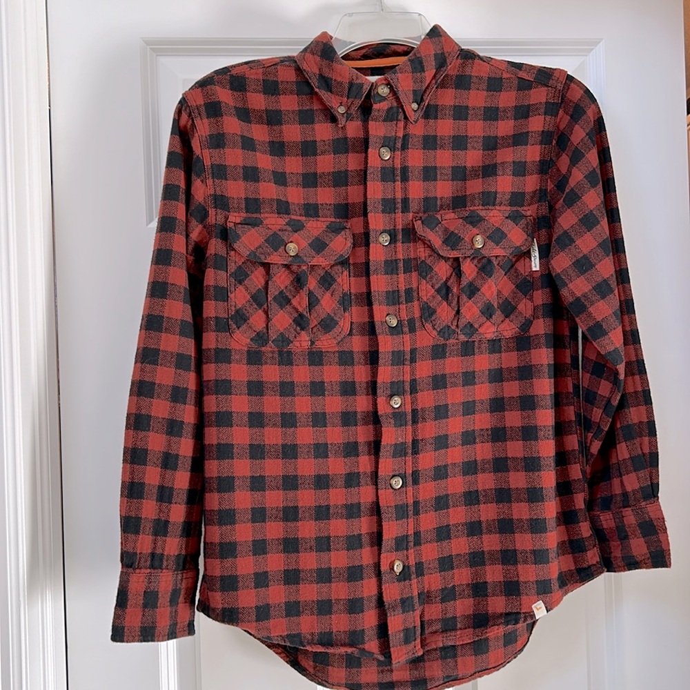 FIELD & STREAM Men’s flannel button down collar size S